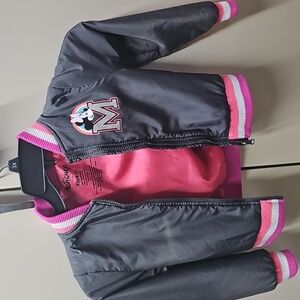 Disney Minnie Mouse Charcoal and Pink Jacket (B5.12)